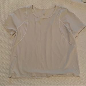 White lululemon workout top